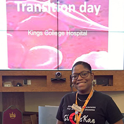 Specialist transition nurse Giselle Padmore-Payne at one of her study days