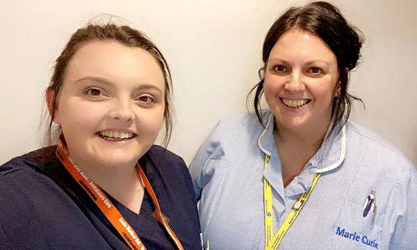 Nurses Amy Turner and her mother Debbie Ripley
