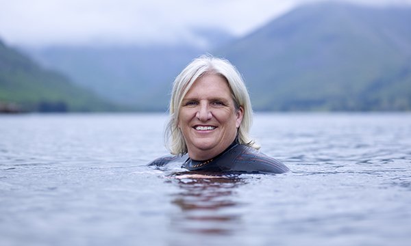 Nurse Salli Pilcher uses wild swimming as one positive way to cope with long-COVID symptoms