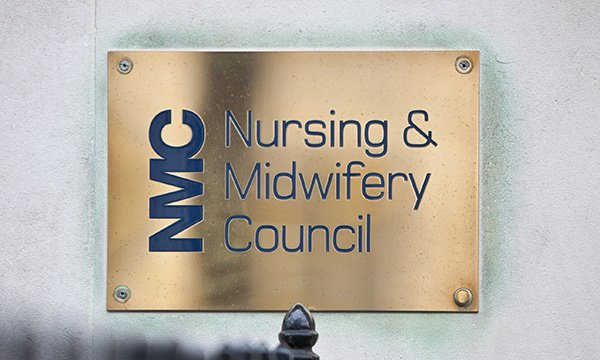 NMC name plaque at its London headquarters 