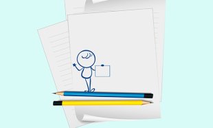 Illustration of a stick man on some pens and paper. Dyspraxia is a developmental coordination disorder which affects the way you memorise, process and organise information. Picture: iStock