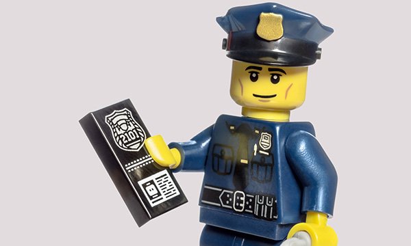 Toy policeman figure