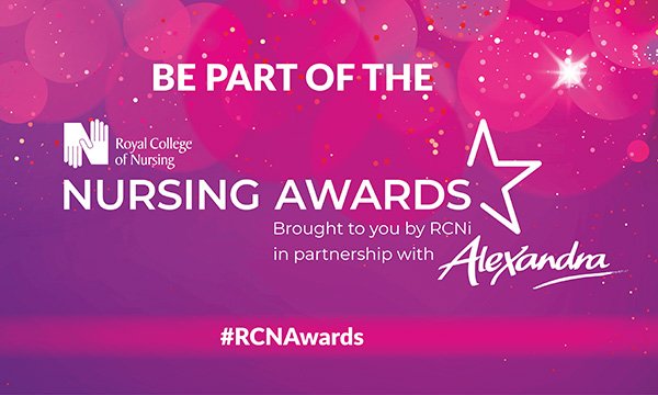 Image of web page for the RCN Nursing Awards