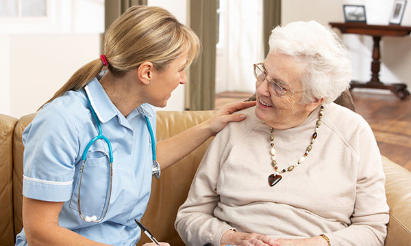 community nurse with a patient