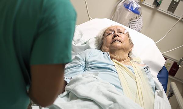 Elderly injured patient